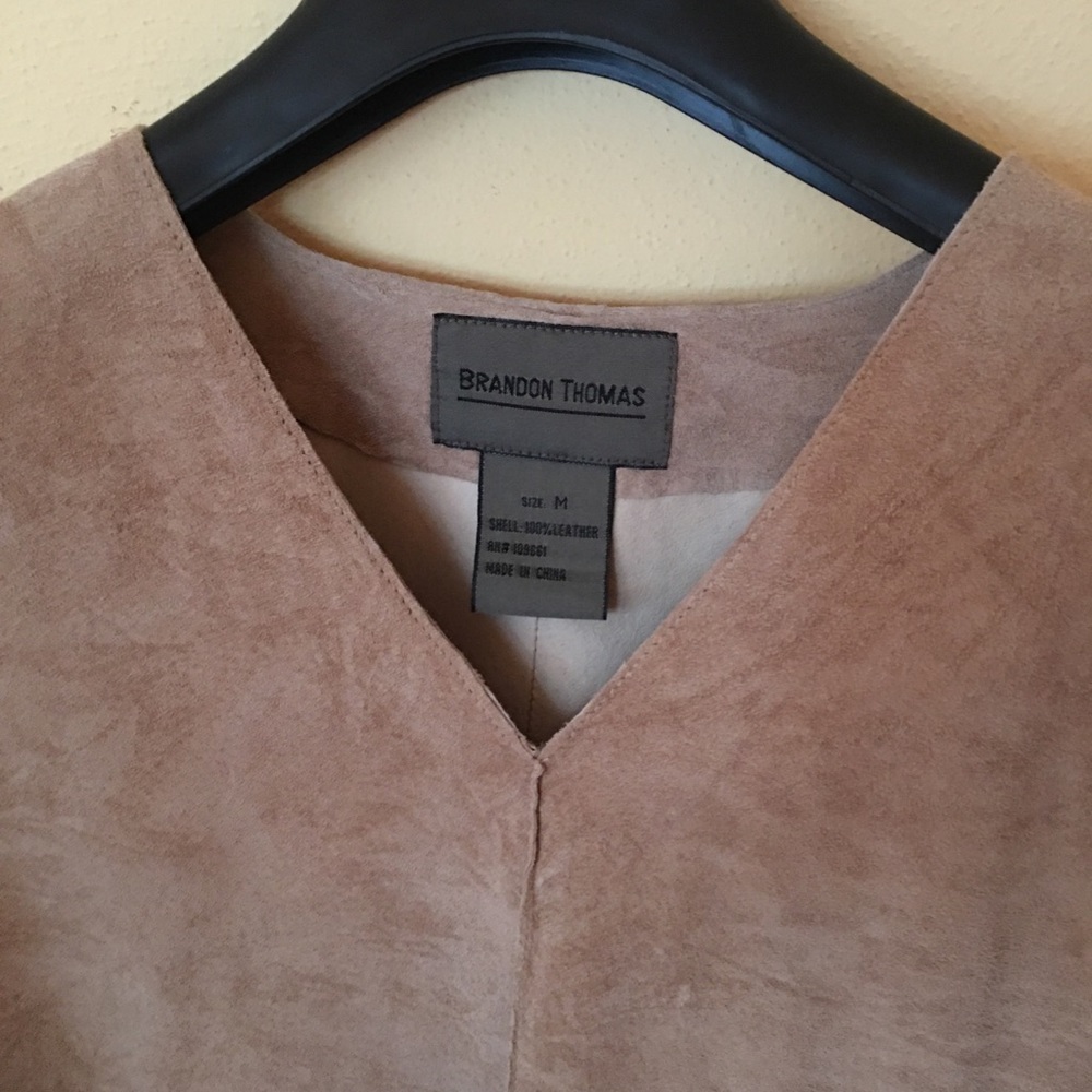 Brandon Thomas Suede Poncho
